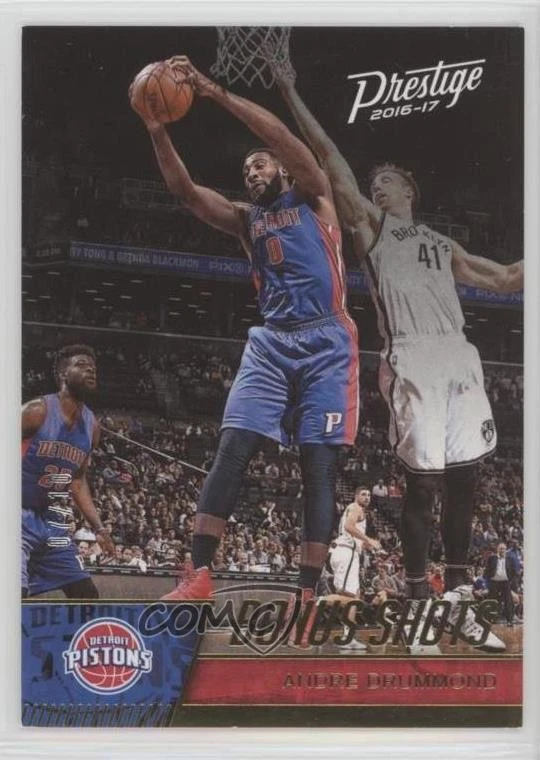 2016-17 Panini Prestige Bonus Shots Gold /10 Andre Drummond #13 - Image 1 of 2