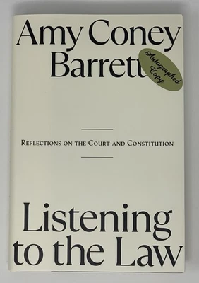 Amy Coney Barrett Listening to the Law Book SIGNED Autographed TRUMP - Image 1 of 4
