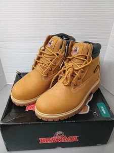 Botas Brahma Hubert Para Hombres 6" Punta Suave Talla 7 Cuero Marrón Nuevas en Caja - Imagen 1 de 6