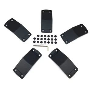 5x KMC XD Series Matte Black Wheel Inserts for 20x9 +18mm XD811 Rockstar II - Picture 1 of 3