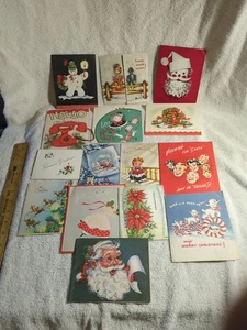Vintage Lot Of 15 Used Various Christmas Cards - Picture 1 of 19
