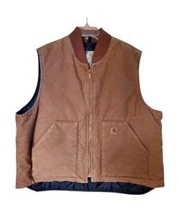 Carhartt braune gesteppte Canvas Weste 2XL - Bild 1 von 7