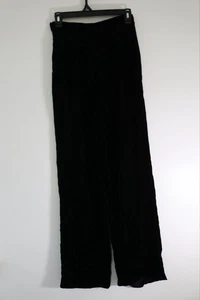 Neu mit Etikett Vintage Talbots Damenhose Größe 5 schwarz Samt weites Bein Cocktail elegant - Bild 1 von 4