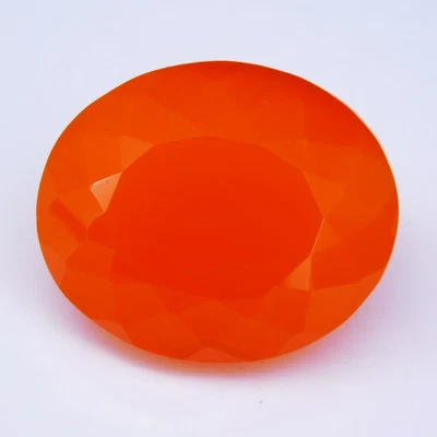 Natural Orange Opal 87.80 Ct Oval Cut Certified Loose Gemstone - Image 1 of 4