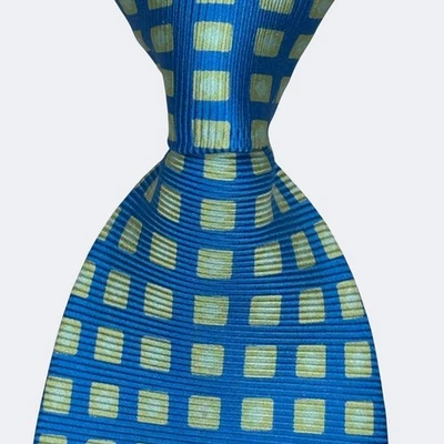 Gravata CARVEN GRAVATA DE SEDA VINTAGE DESIGN GEOMÉTRICO MULTICOLORIDA FEITA NA ITÁLIA - Imagem 1 de 4