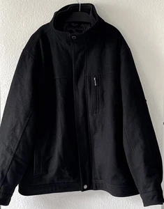 London Fog Wool Coat Black Wool Blend Jacket Men’s Size X-Large - Picture 1 of 13