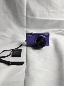 Nikon COOLPIX S6100 16.0MP Digital Camera- Tested - Purple - Read Description - Picture 1 of 7