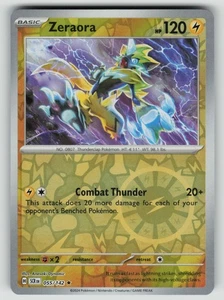 Zeraora - Rare SV07: Stellar Crown 055/142 NM - Picture 1 of 2