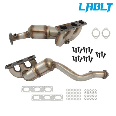 Convertidores catalíticos colectores 2 piezas para BMW 325i 330i 2001-2005 y Z3 Z4 2003-2006 Foto 1 de 4