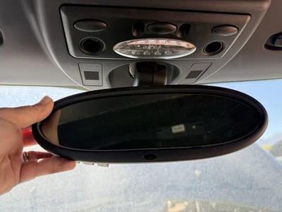2005-2008 Mini Cooper Convertible Rear View Mirror OEM Black 010784 - Image 1 of 4