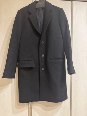 A.P.C. Black Single-Breasted Coat XS SS Wool Blend Excellent Condition - Image 1 of 4
