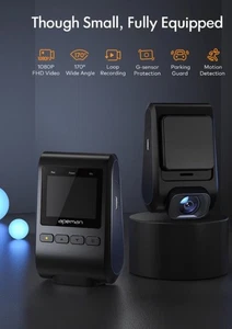 Apeman C370 Mini Dashcam 1080P Full HD 1,5" Farbbewegungserkennung Weitwinkel - Bild 1 von 8