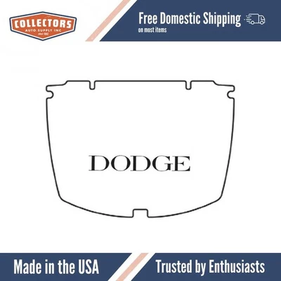 Trunk Floor Mat Cover for 1937-1939 Dodge Sedan Rubber - Image 1 of 4