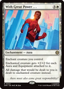With Great Power . . . 0024 ~ Rare MTG Marvel Spider-Man - Picture 1 of 1