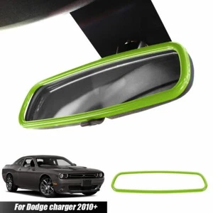 Cubierta interior con marco de espejo retrovisor para Dodge Charger 2010 + accesorios verdes - Imagen 1 de 9