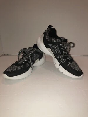 Zara Black/White Sneakers Walking Running Exercising Comfort Size 6-6.5 EU 37 - Image 1 of 4