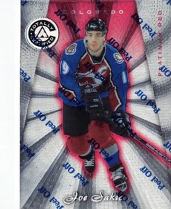 1997-98 Pinnacle Totally Certified Platinum Red #50 Joe Sakic #D 4273/6199 - Picture 1 of 2