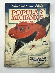 Popular Mechanics Magazine - Jan 1942 - Warriors on Skis, Tomorrow's Car - Picture 1 of 3