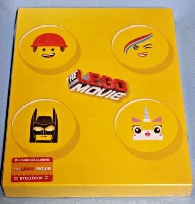The Lego Movie 3D + 2D Blu-Ray Blufans Exclusive Full-Slip Steelbook New &Sealed - Image 1 of 3
