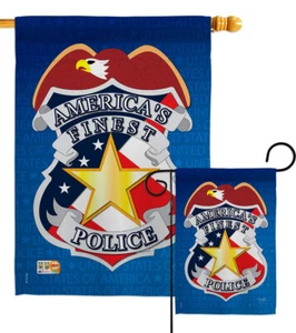 Police Garden Flag Military Cop Patrol Law Protection Justice House Yard Banner - Picture 1 of 13