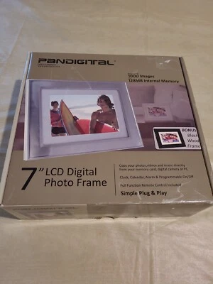 Pandigital 7" LCD Digital Photo Frame Up to 1000 images NEW Open Box - Image 1 of 4
