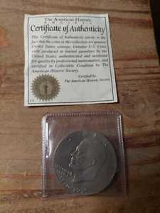 EISENHOWER BICENTENTIAL 1776 -1976 LIBERTY BELL /MOON NO MINT MARK - Picture 1 of 2