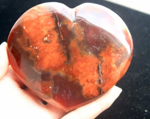 290 g Natural Hermoso Pulido Cuarzo Ágata Roja Cristal Curación del Corazón 1 - Imagen 1 de 12
