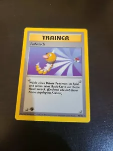 1ST ED Pokemon 1999 Base Set GERMAN Aufwisch Scoop Up Trainer Card 78/102 Mint!! - Picture 1 of 2