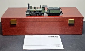 H0 Scale Marklin 37977 BRASS Digital 0-6-0 Steam Locomotive w/ Tender Wood Case - Picture 1 of 10