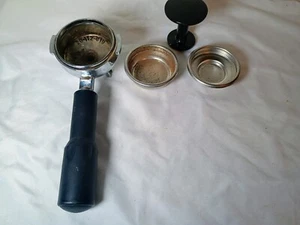 Rancilio Espresso Portafilter (20-112-010) + Baskets + Tamper - SHIPS FREE! - Picture 1 of 10