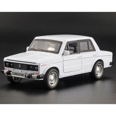 1:32 VAZ Lada 2106 Modellauto Diecast Spielzeug fur Männer Kinder Junge Weiß - Bild 1 von 4