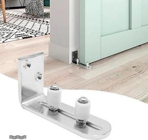 Heavy duty Sliding Rail Barn Door Floor Guide Steel Roller Closet Track System - Picture 1 of 7