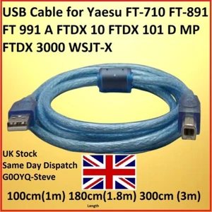 Kabel USB do Yaesu FT- 710 891 FT 991 A FTDX 10 FTDX 101 D MP FTDX 3000 WSJT-X - Zdjęcie 1 z 5