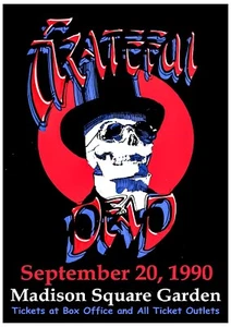 Póster de concierto vintage Grateful Dead Live at Madison Square Garden 1990 13"x 19" - Imagen 1 de 3