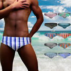 Men's Striped Swimwear Bikini Swim Trunks Briefs Beach Swimsuit Swimming A581