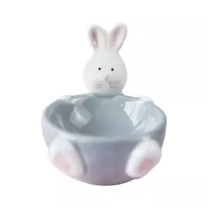 Ceramic Rabbit Egg Cup Display For Hard Boiled Easter Party Dinner Table Decor - Picture 1 of 5