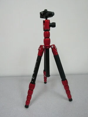 MeFOTO BPSARED BackPacker S Aluminum Travel Tripod (Red) Max Load 13.2 lb (a) - Image 1 of 4