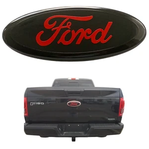 RED Emblem Badge for Rear Tailgate Ford Truck F-150 2009-2014 WITHOUT rear cam - Foto 1 di 9