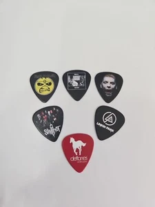 RAMMSTIEN SLIPKNOT DEFTONES NIRVANA ROCK METAL GUITAR PLECTRUM Set X 6 0.71MM - Picture 1 of 6