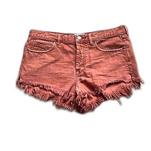Free People We The Free Cut Off Frayed Denim Shorts Women’s Size 26
