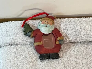 Christmas photo ornament Santa holding tree St Nicholas Square OH9524 - Picture 1 of 4