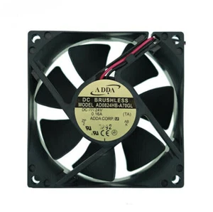 For ADDA AD0824HB-A70GL DC 24V 0.16A 80*80*25mm 45CFM 2wire Cabinet cooling fan - Photo 1/5