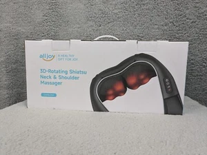 AllJoy 3D rotierendes Shiatsu Nacken- und Schultermassagegerät, Wärme, mehrere Geschwindigkeiten - Bild 1 von 12