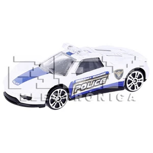 Coche Deportivo Policía Juguete Blanco Escala 1:64 ¡Envío desde ESPAÑA! j100 - Imagen 1 de 4