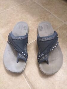 Merrell Bracken Hollyleaf Women's Size 6 Qform Capri Navy Blue Cushion Sandals