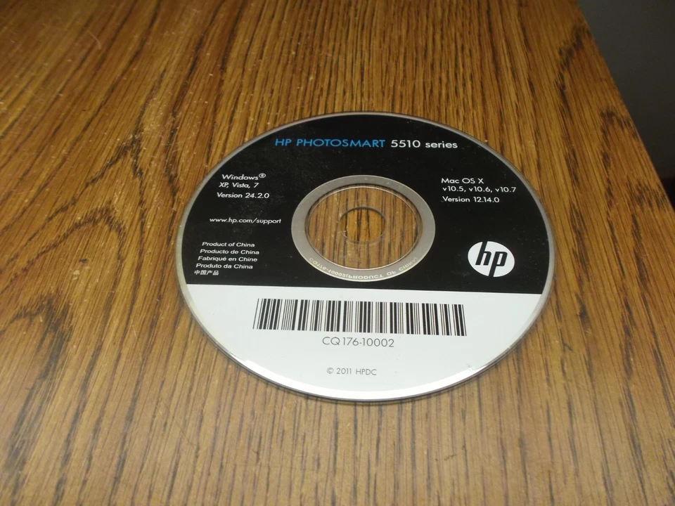 NICE HP PHOTOSMART PRINTER 5510 SERIES HP5510 WINDOWS/MAC CD DISC - Image 1 of 1