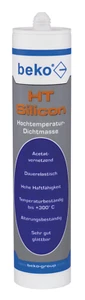 beko HT-Silicone High Temperature Silicone 310ml Dark Red (up to +300°C) 226 01 - Picture 1 of 3