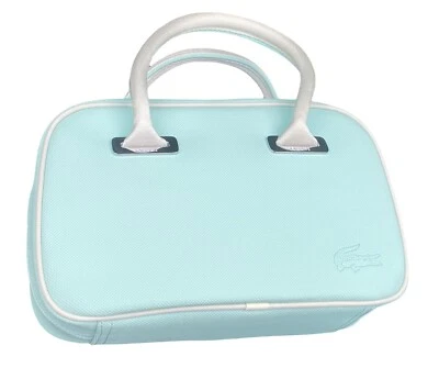 LACOSTE HANDBAG Mini Vintage L61 Classic 17 Aqua Blue NEW - Image 1 of 4