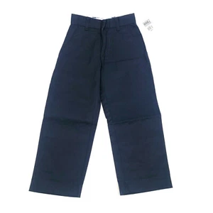 Genuine School Uniform Boys Pants 5 R Blue Adjustable Waist Chino Pants  - Picture 1 of 12