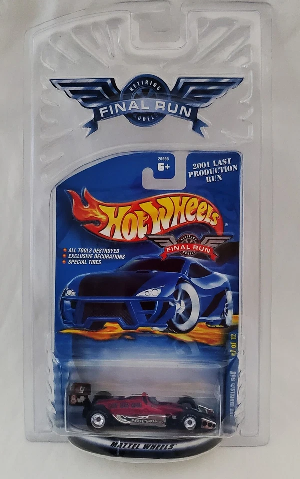2001 Hot Wheels 500 Race Car Final Run Retiring Models 26998 #7of12 Real Riders